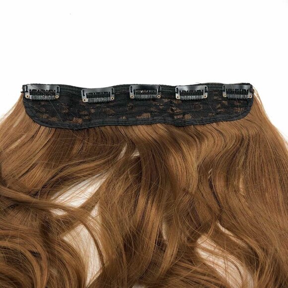 3/$30  20" 1-pack 3/4 Full Head Curly Wave Clips in on Synthetic Hair Extensions - Picture 12 of 15